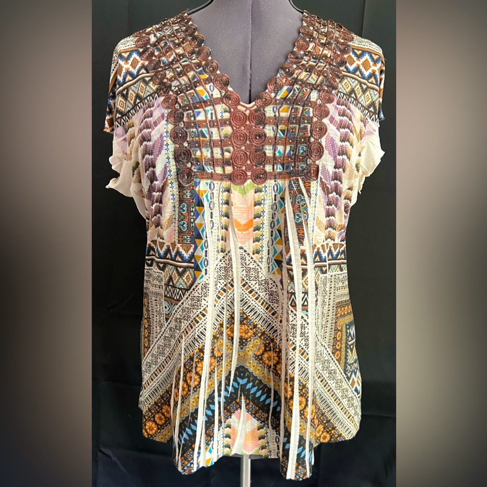 Apt 9 Women's Boho Chic Tunic Top XL